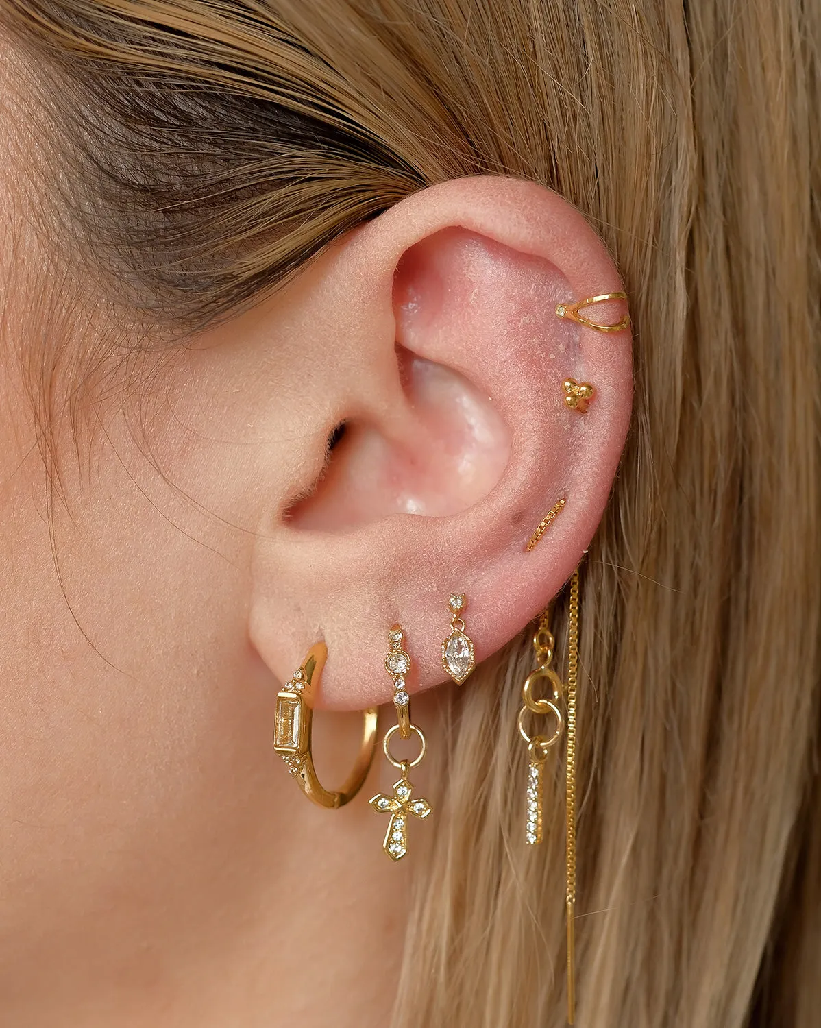 Rei Marquise Dangle Single Stud
