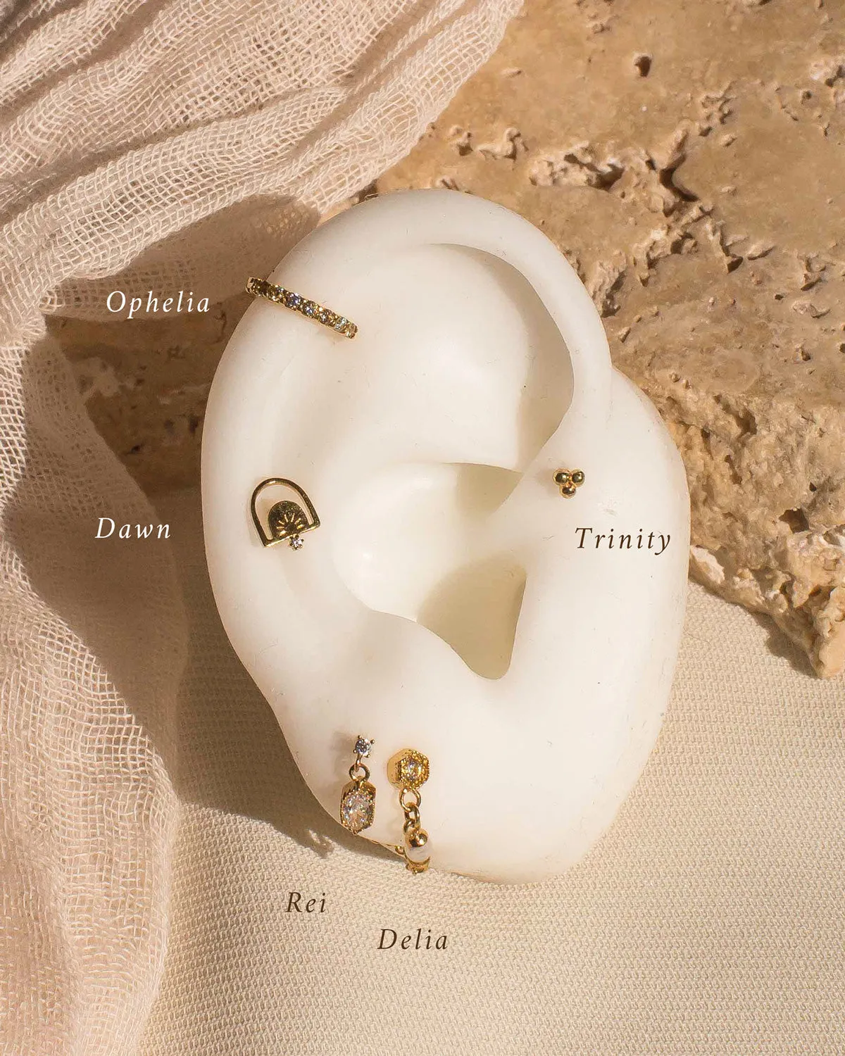 Rei Marquise Dangle Single Stud