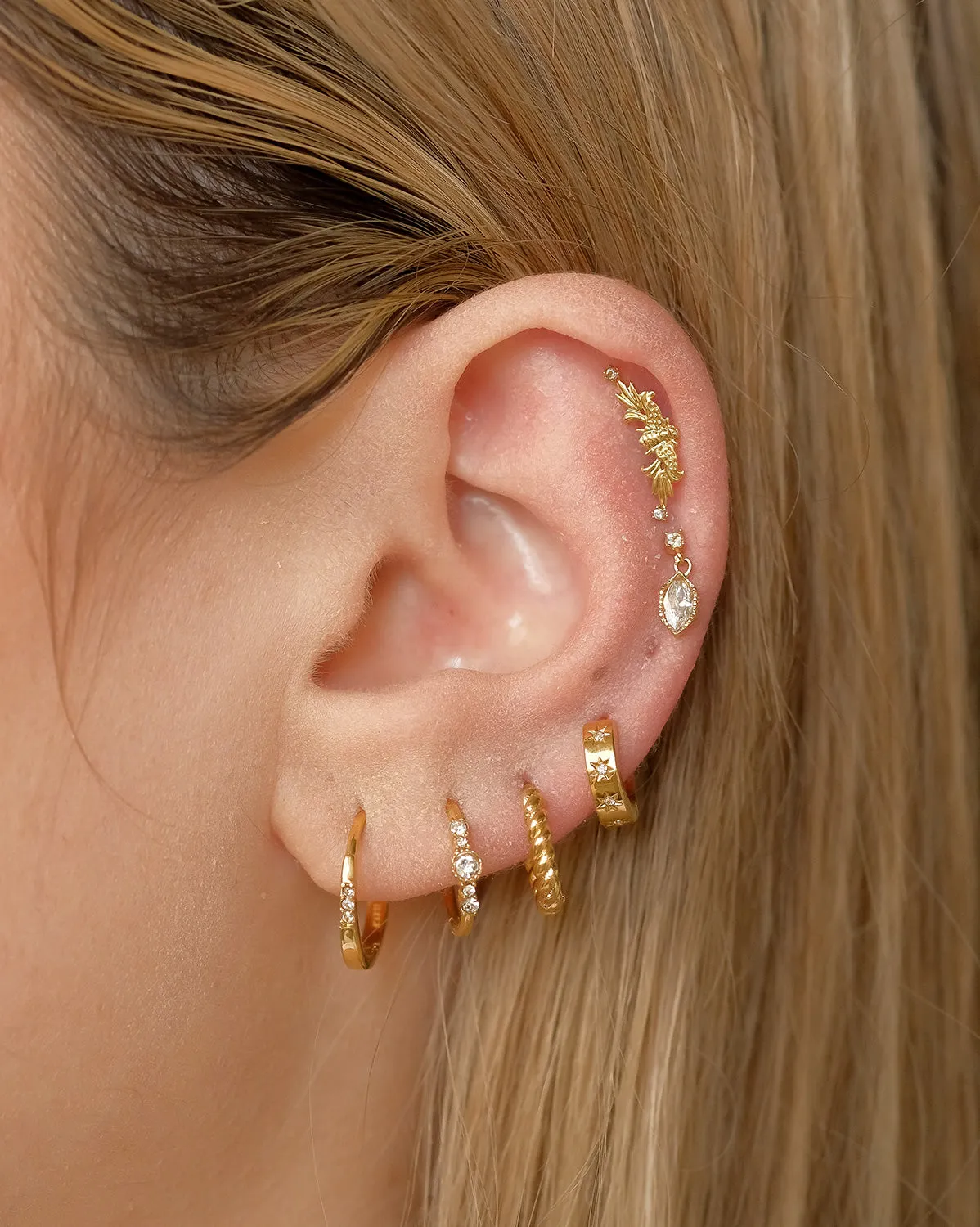 Rei Marquise Dangle Single Stud