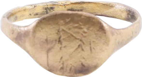ROMAN SIGNET RING, 2ND-5TH CENTURY AD, SIZE 7 ¾