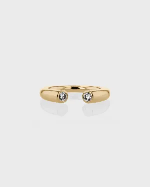 Round Suspense Duo Ring