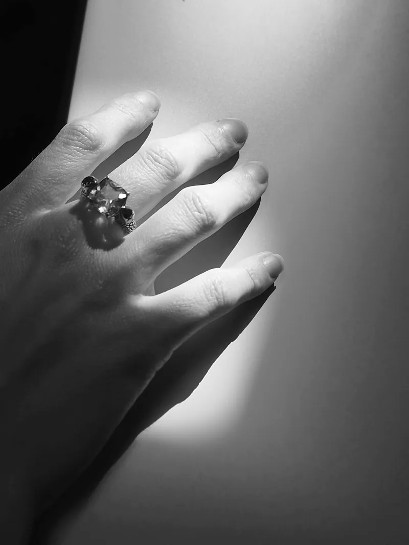 Serpent Cocktail Ring | Silver (all stones)