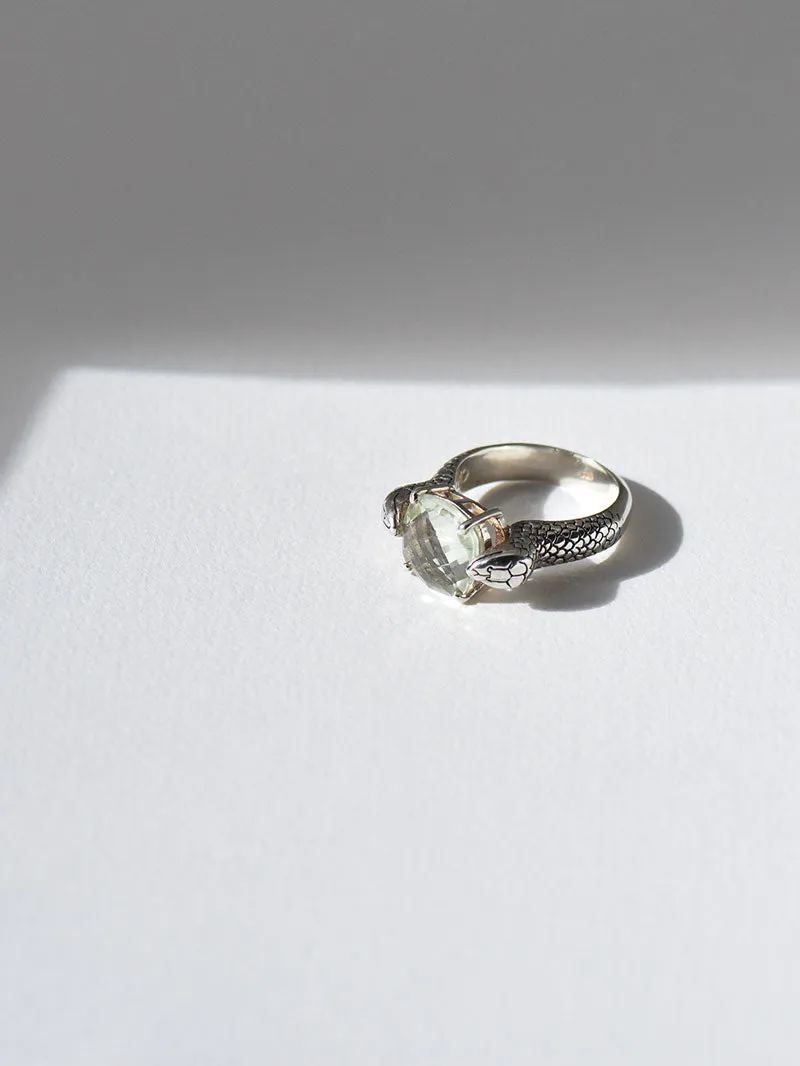 Serpent Cocktail Ring | Silver (all stones)