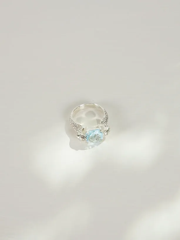 Serpent Cocktail Ring | Silver (all stones)