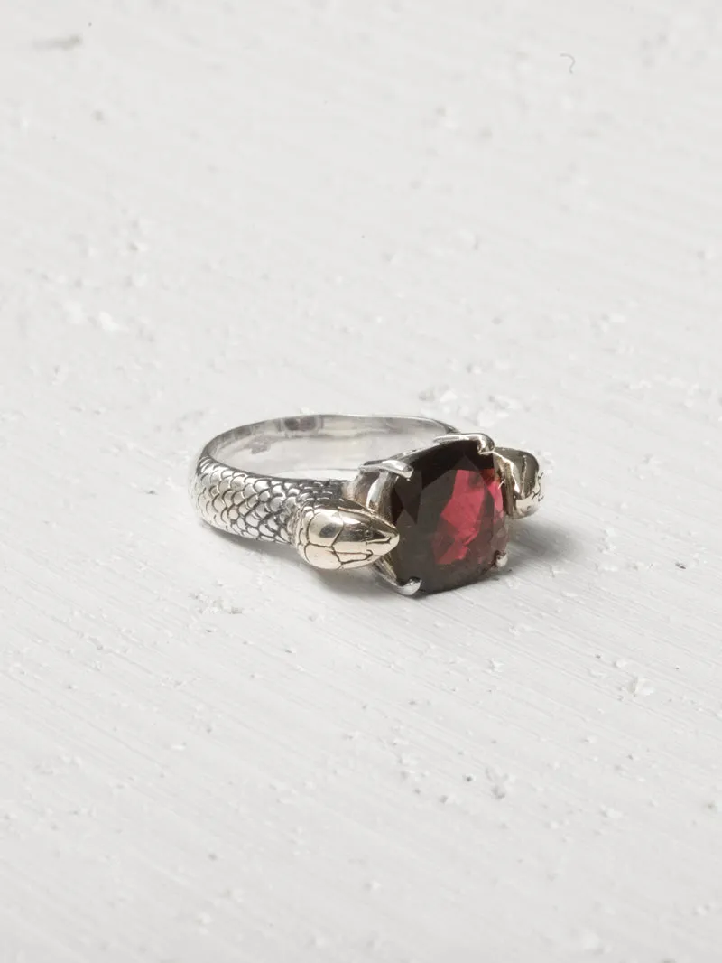 Serpent Cocktail Ring | Silver (all stones)
