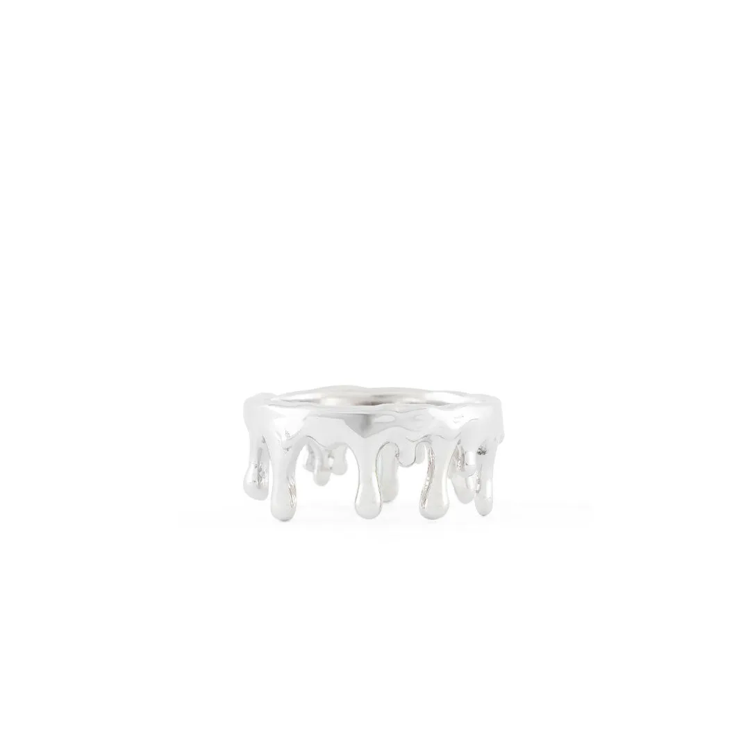 Silver Molten Ring