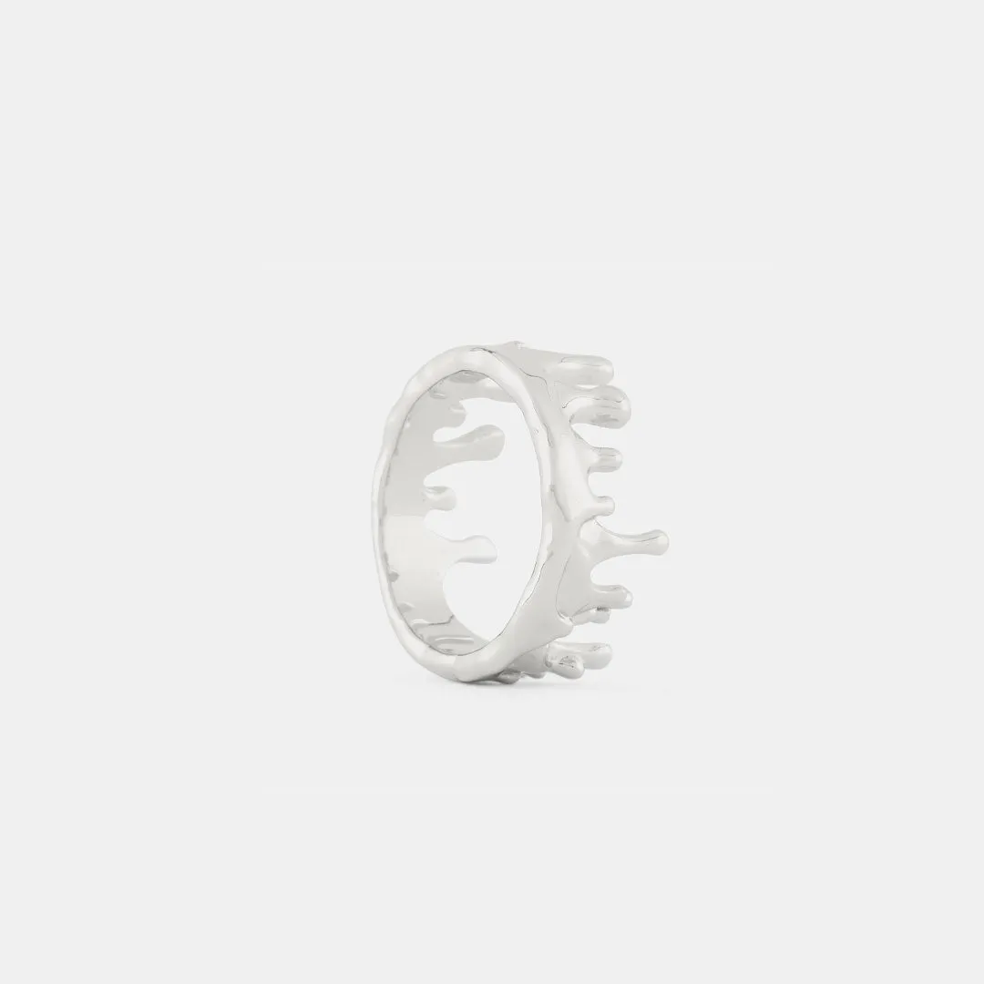 Silver Molten Ring