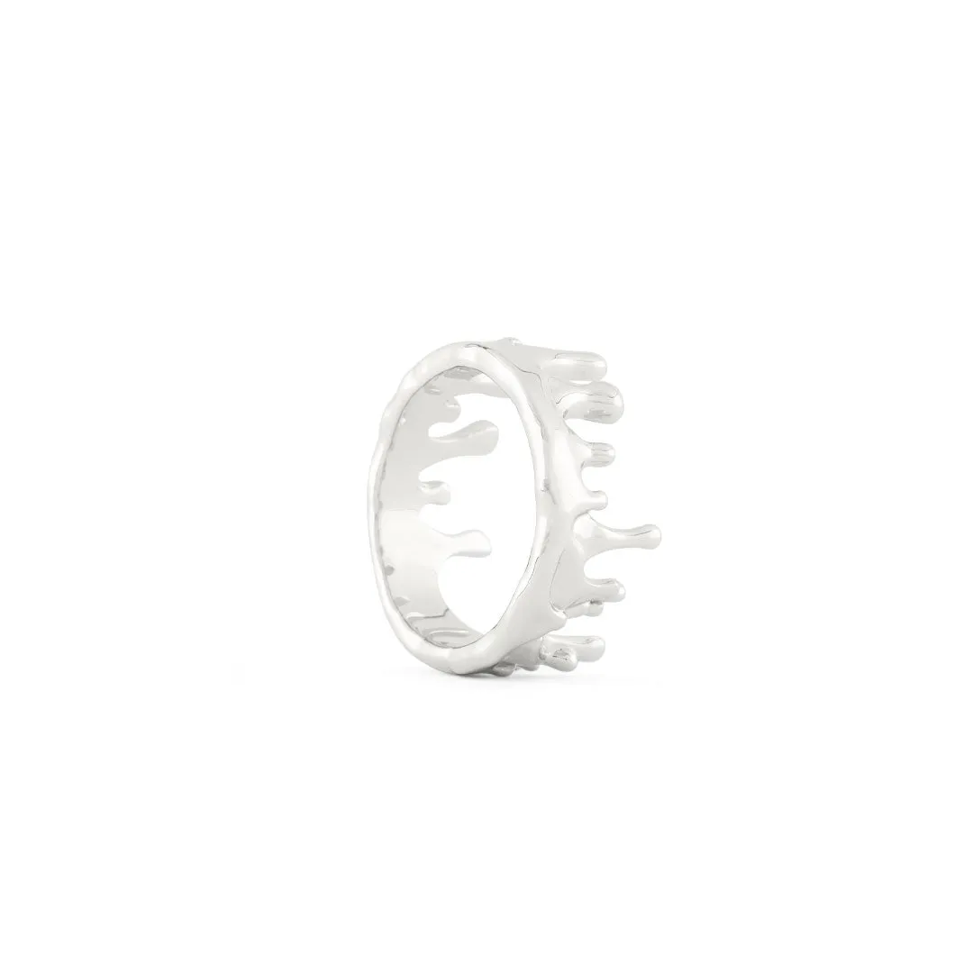 Silver Molten Ring
