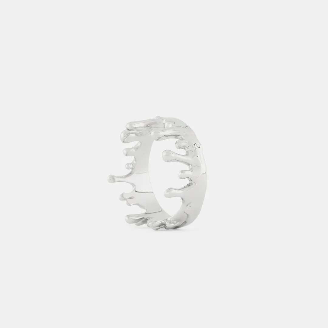 Silver Molten Ring