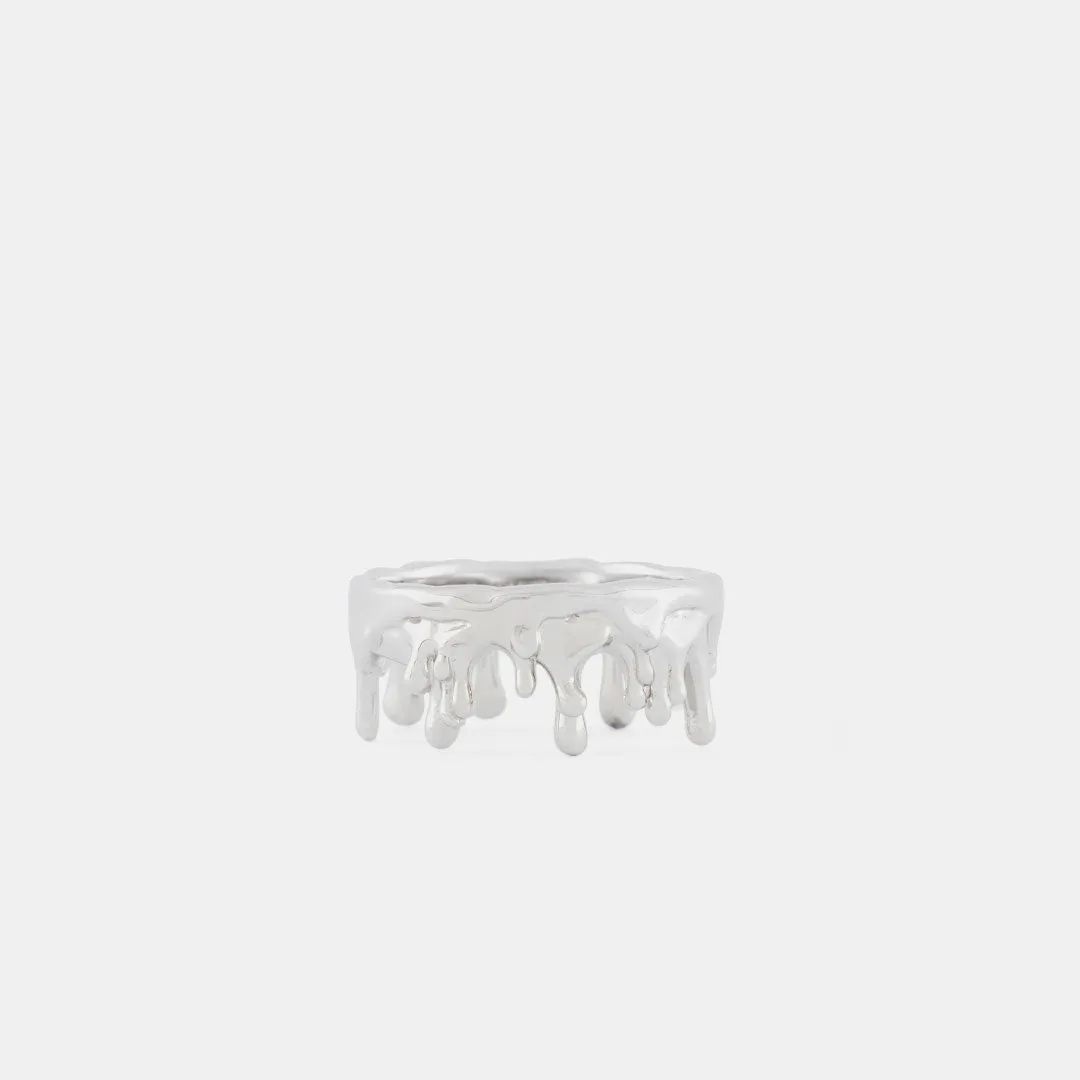 Silver Molten Ring