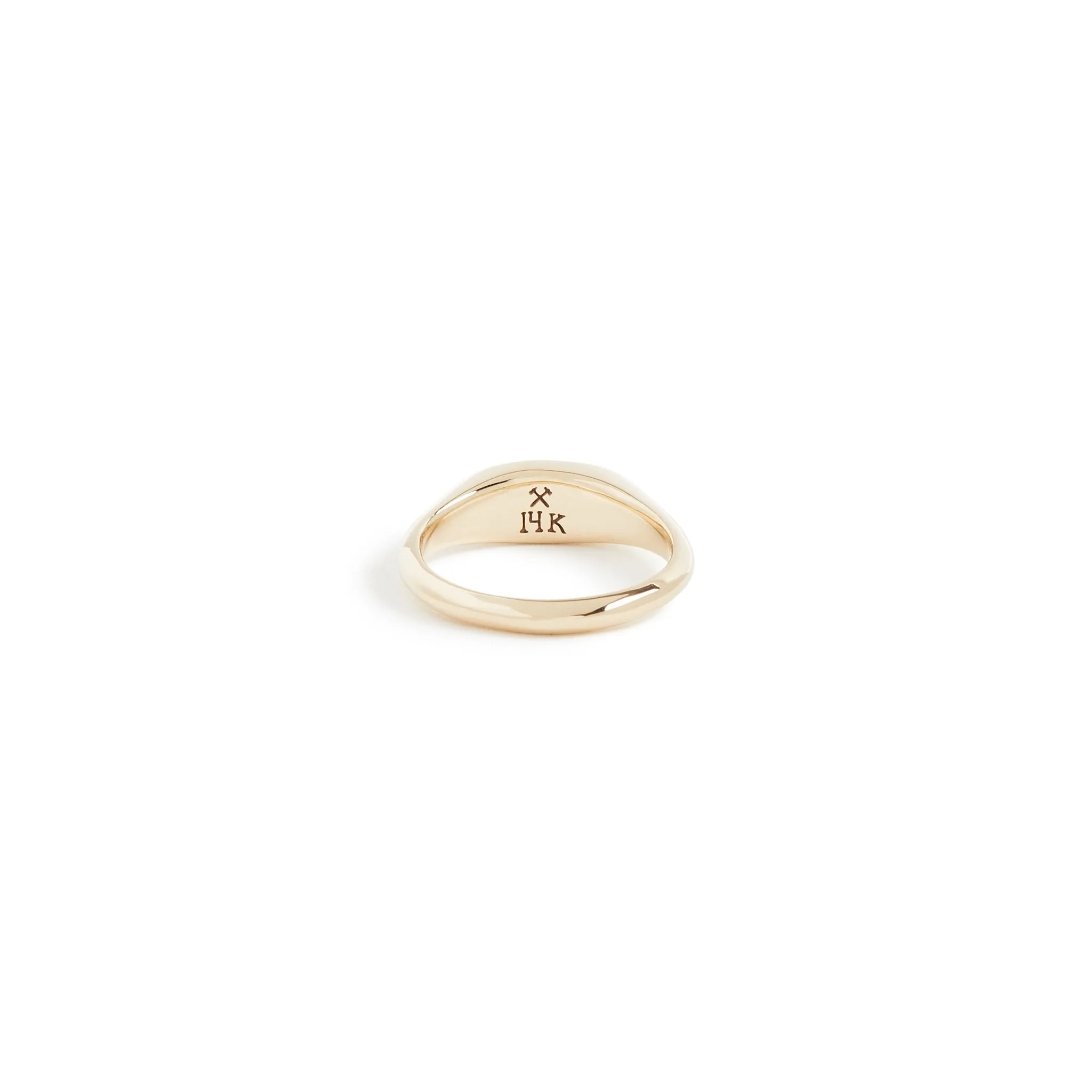 Solid Gold Felix Signet Ring
