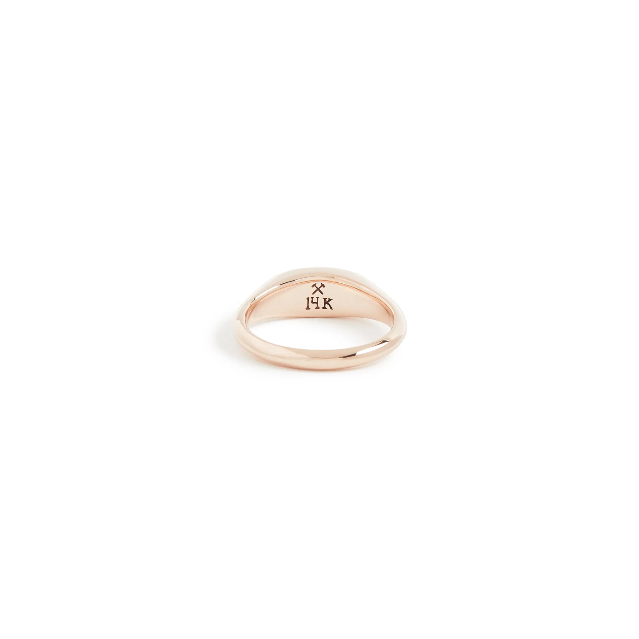 Solid Gold Felix Signet Ring