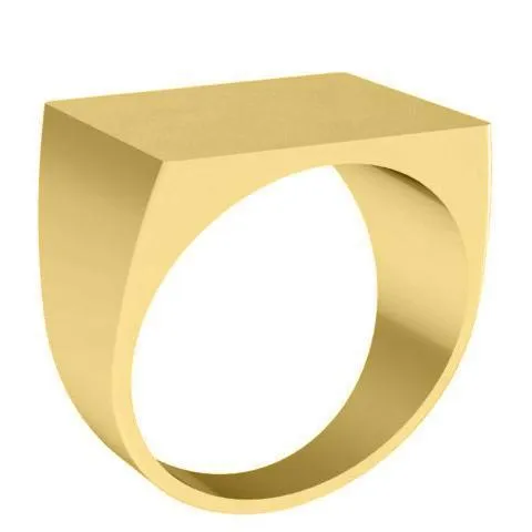 Square Face Signet Ring - 15mm x 19mm