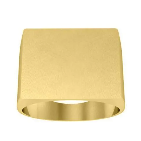 Square Face Signet Ring - 15mm x 19mm