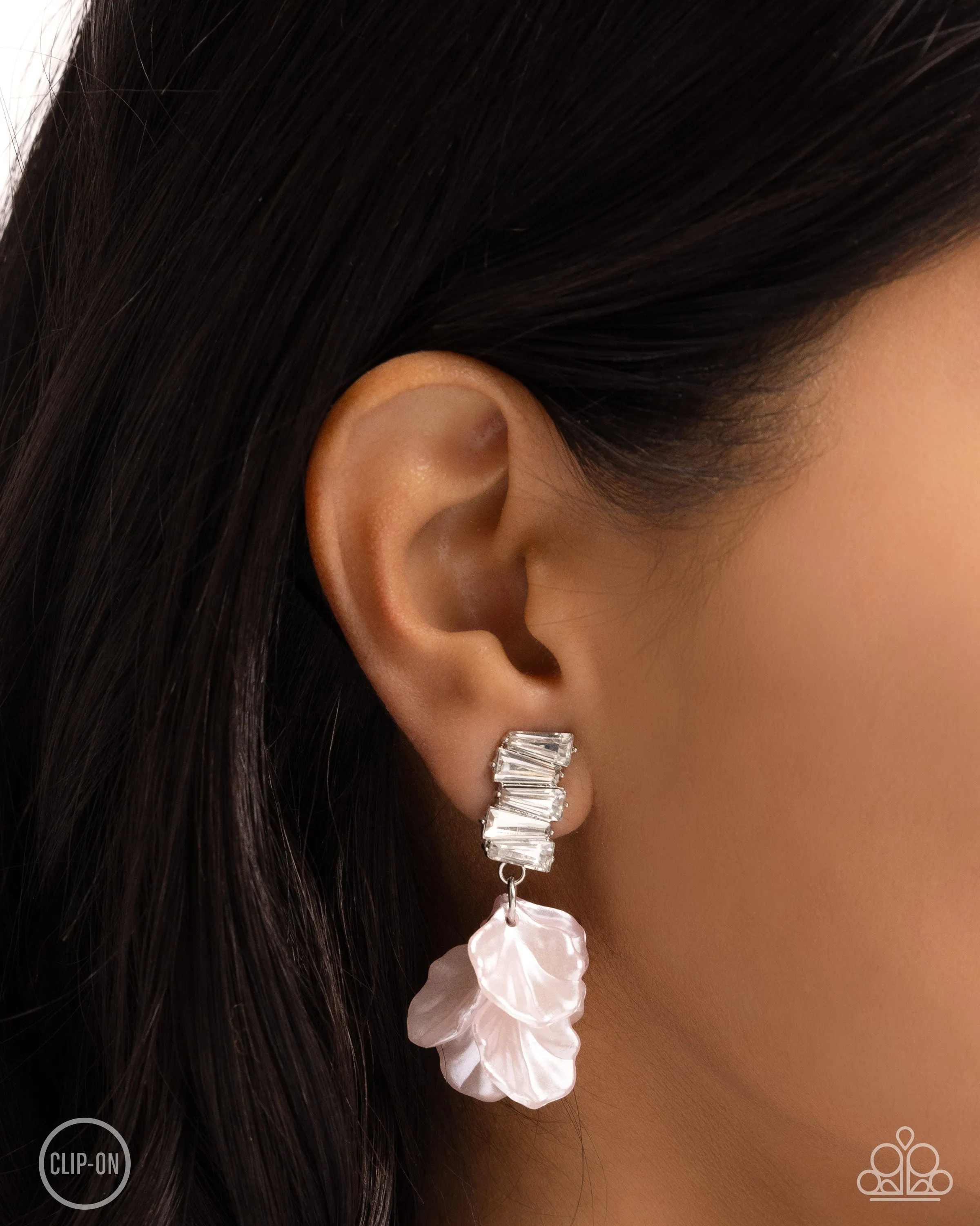 Stacked Sprigs - Pink-Clip-On