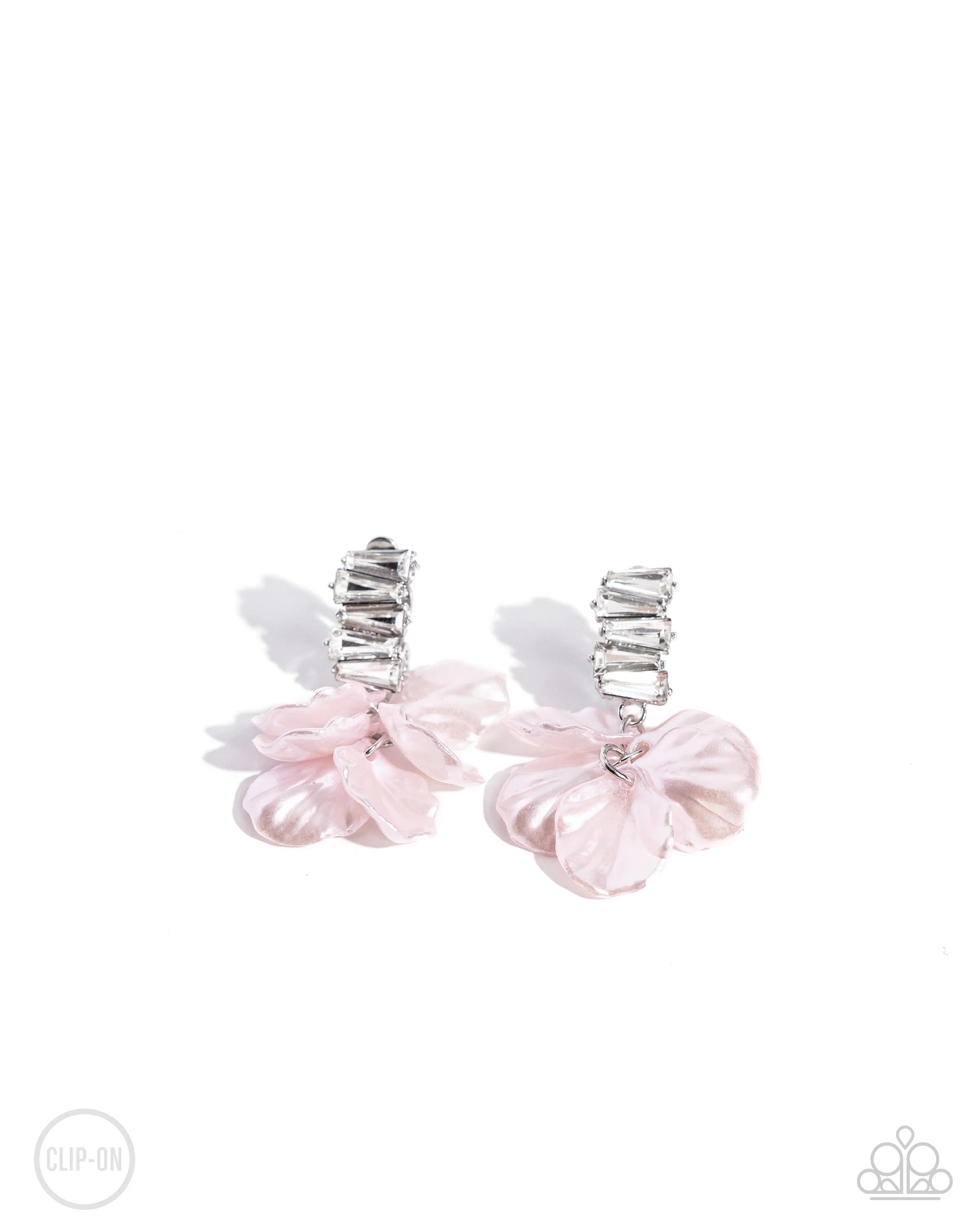 Stacked Sprigs - Pink-Clip-On