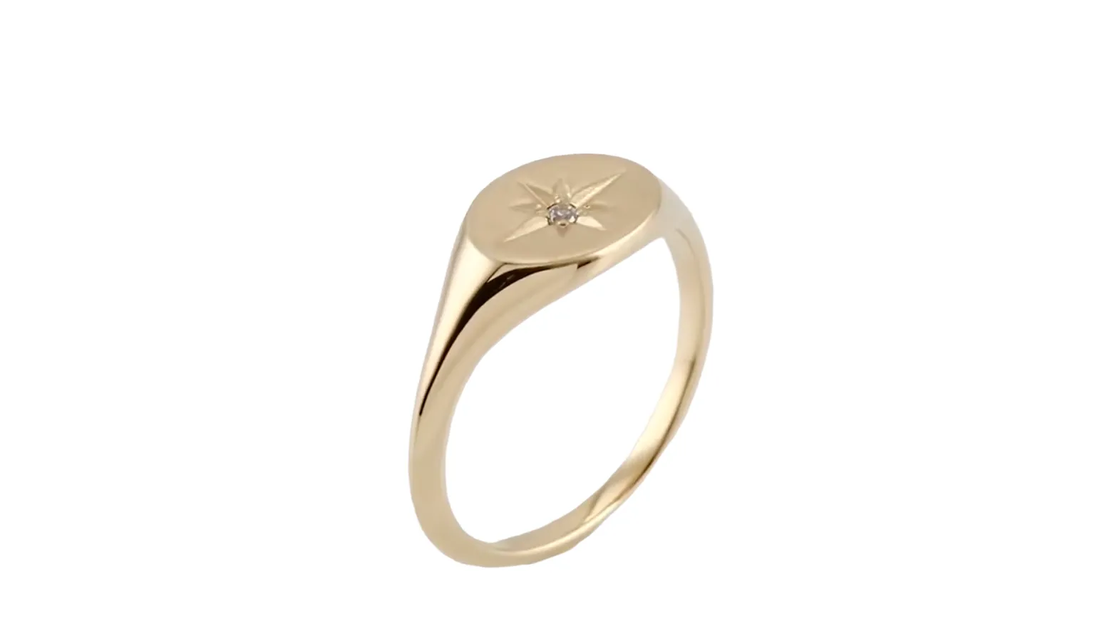 Starburst Signet Ring