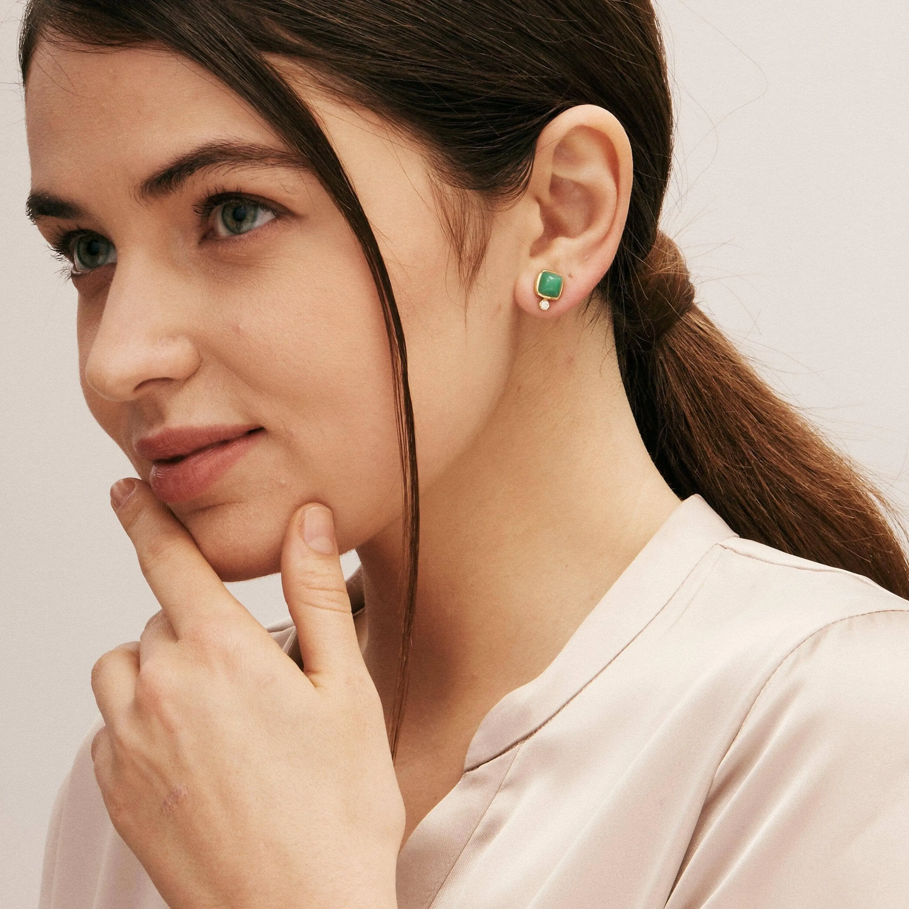 Sugarloaf Cabochon Studs
