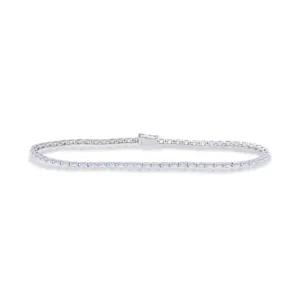 Tennis Bracelet With Baguette Diamonds