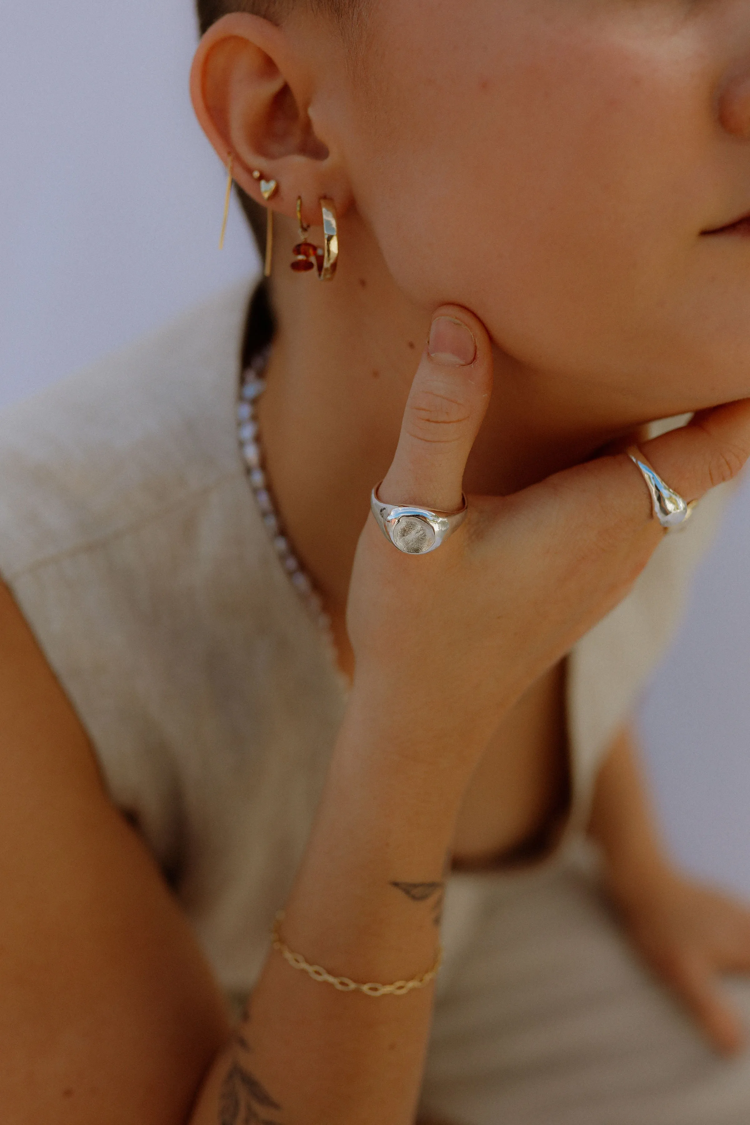 the impression classic signet - sterling silver
