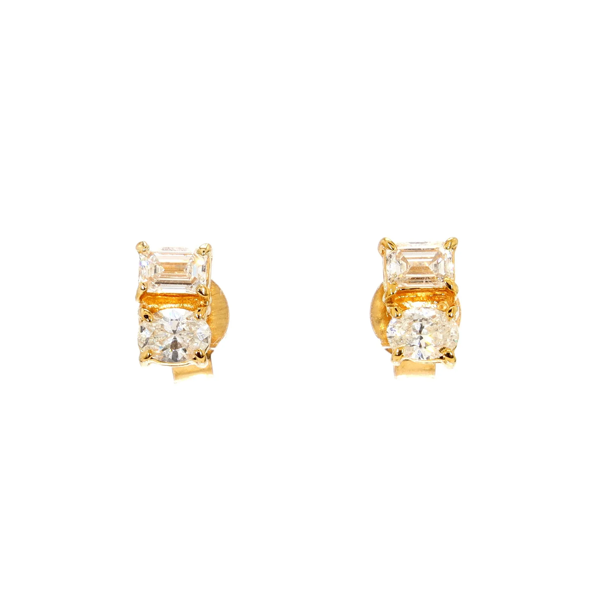 Toi et Moi Diamond Studs