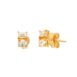 Toi et Moi Diamond Studs