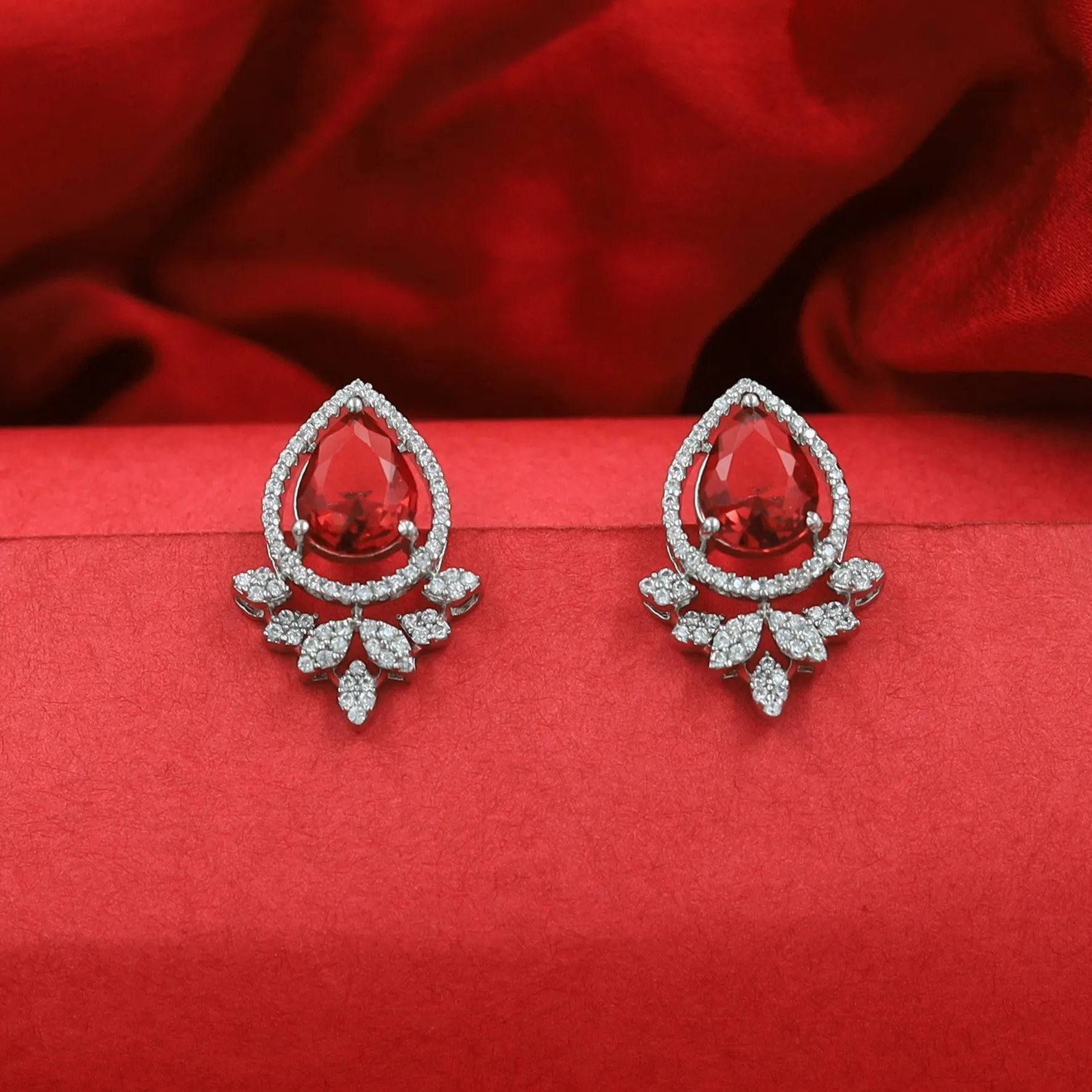 Tops/Studs Zircon/AD Earring 16278-69