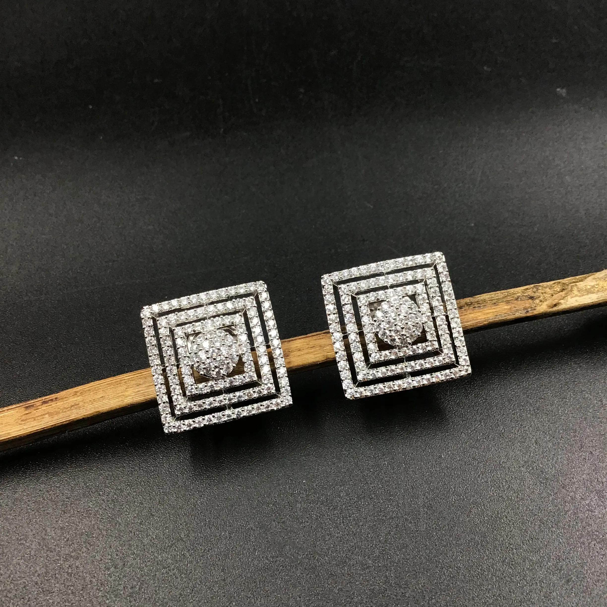 Tops/Studs Zircon/AD Earring 6215-08