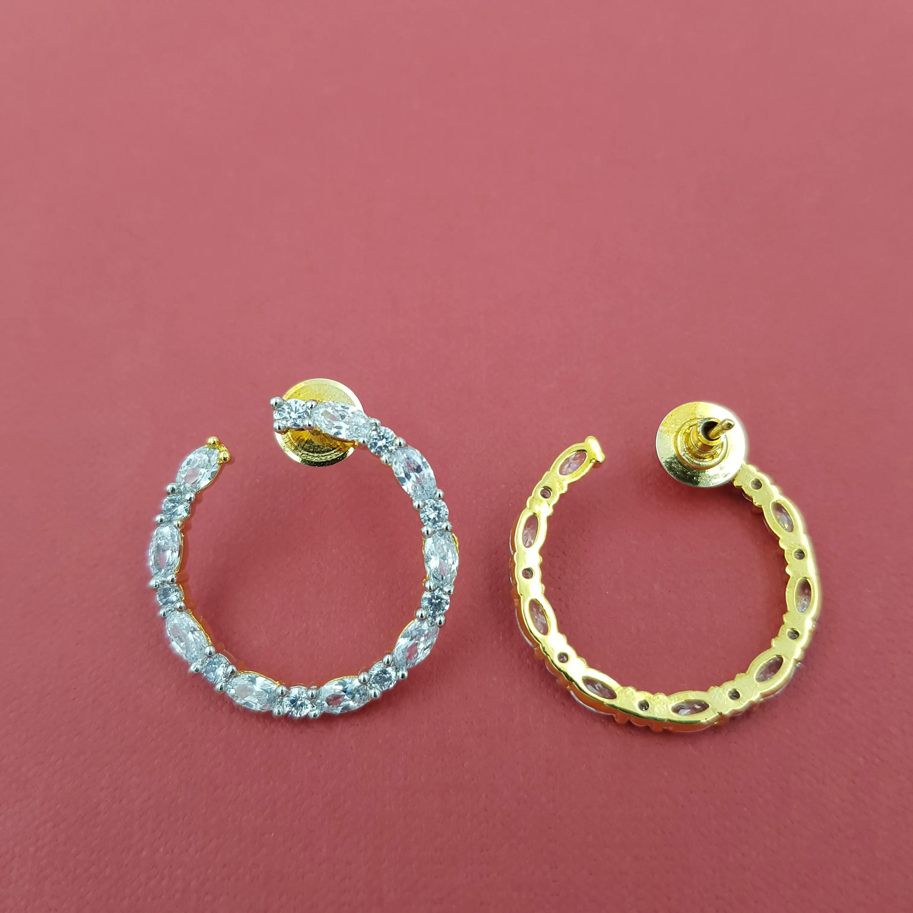 Tops/Studs Zircon/AD Earring 8584-08