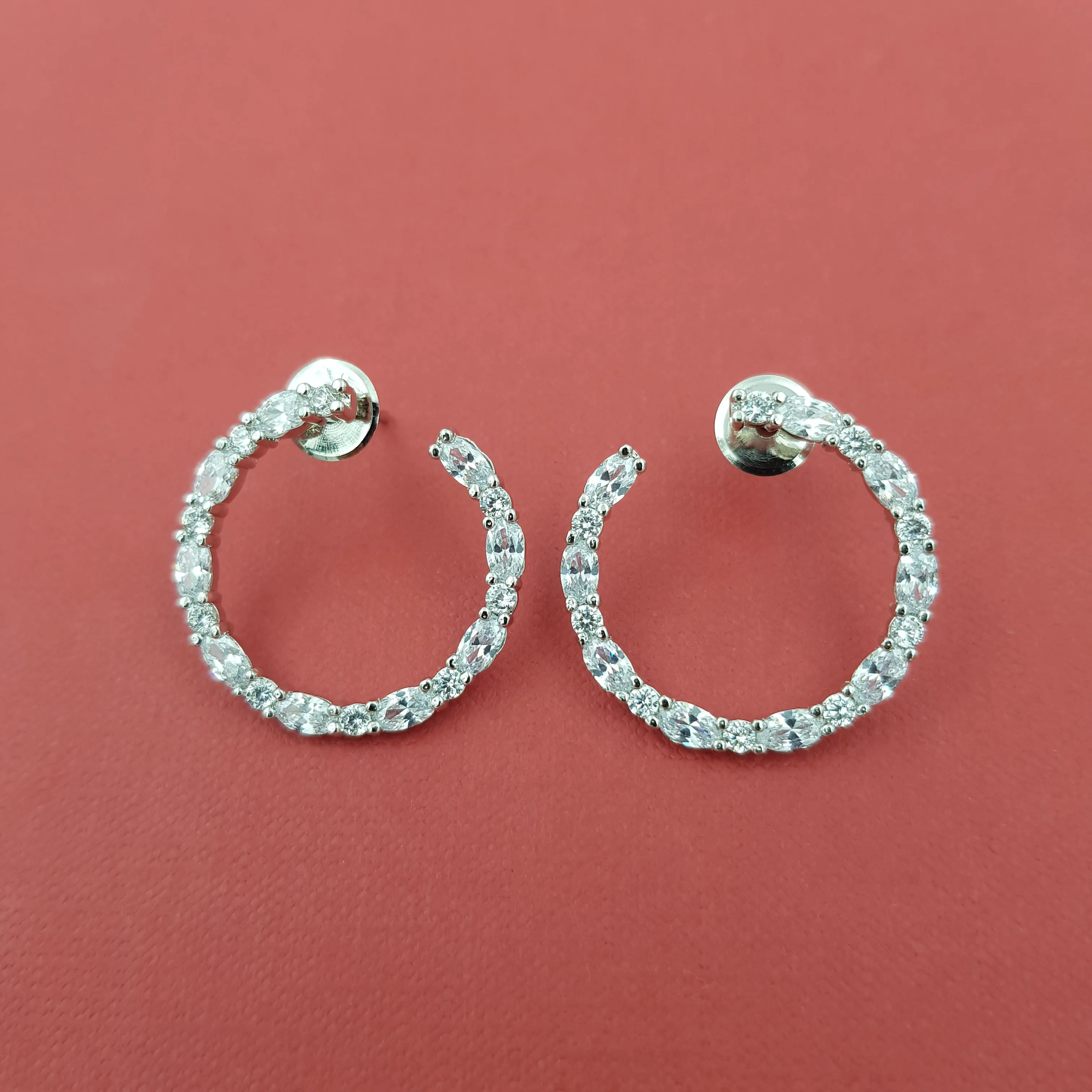 Tops/Studs Zircon/AD Earring 8584-08