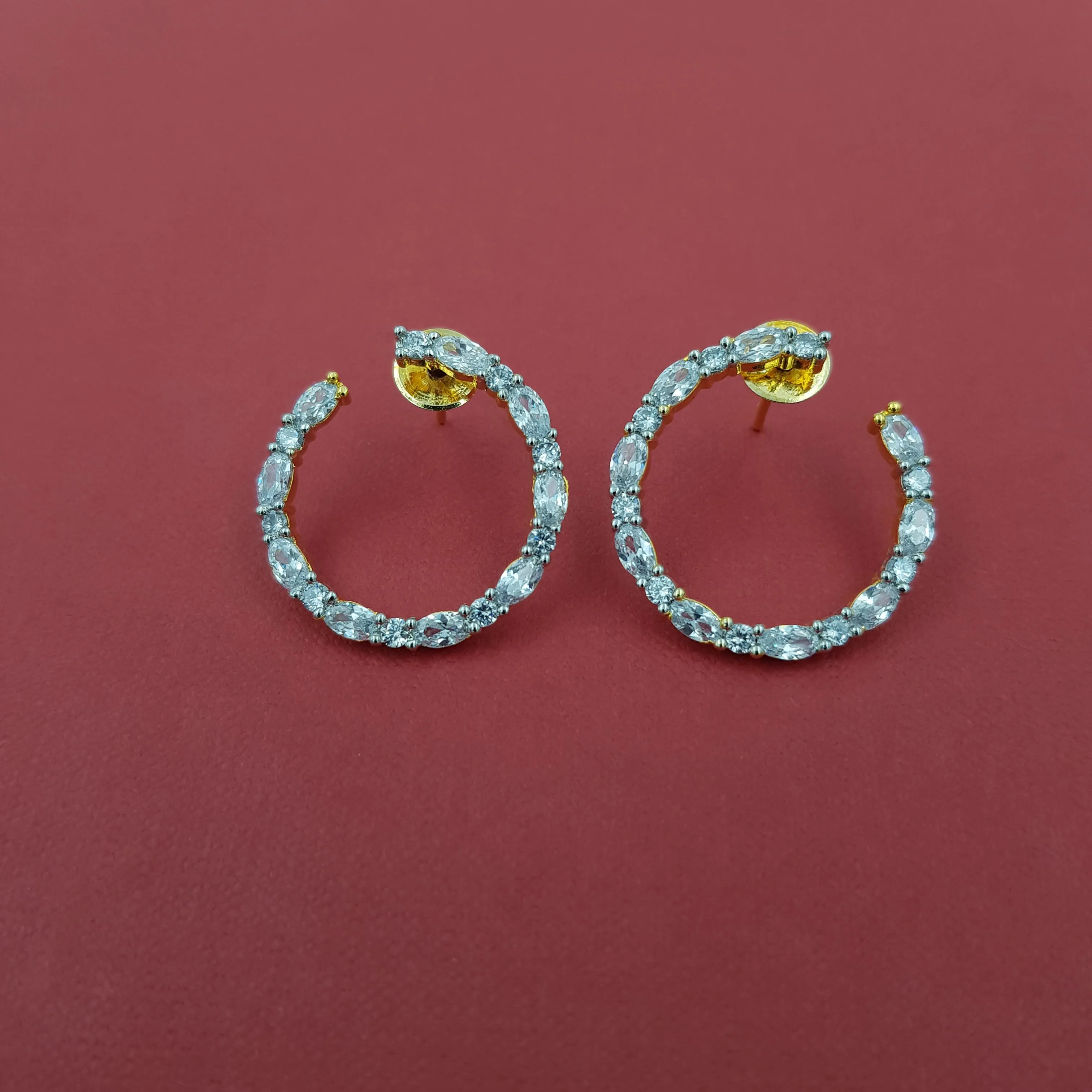 Tops/Studs Zircon/AD Earring 8584-08