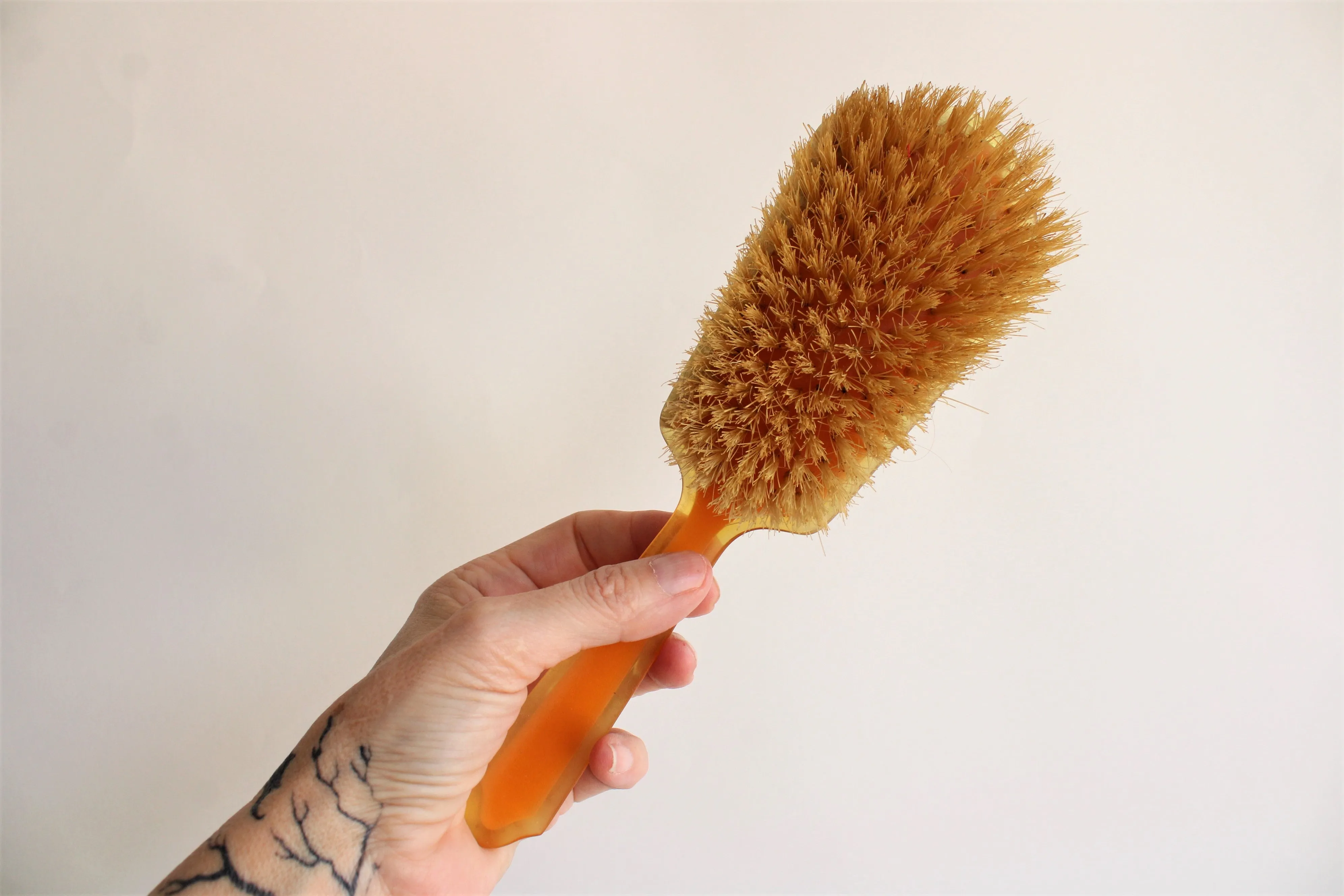 Vintage 1950s Lucite Brush and Comb Set
