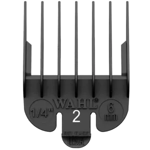 Wahl Black Plastic Tab Clipper Comb 6mm/#2 WA3124