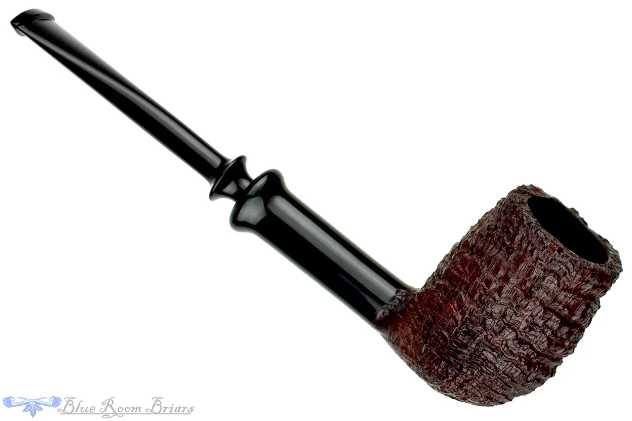 Yorgos Mitakidis Pipe 3522 Sandblast Billiard Sitter with Horn