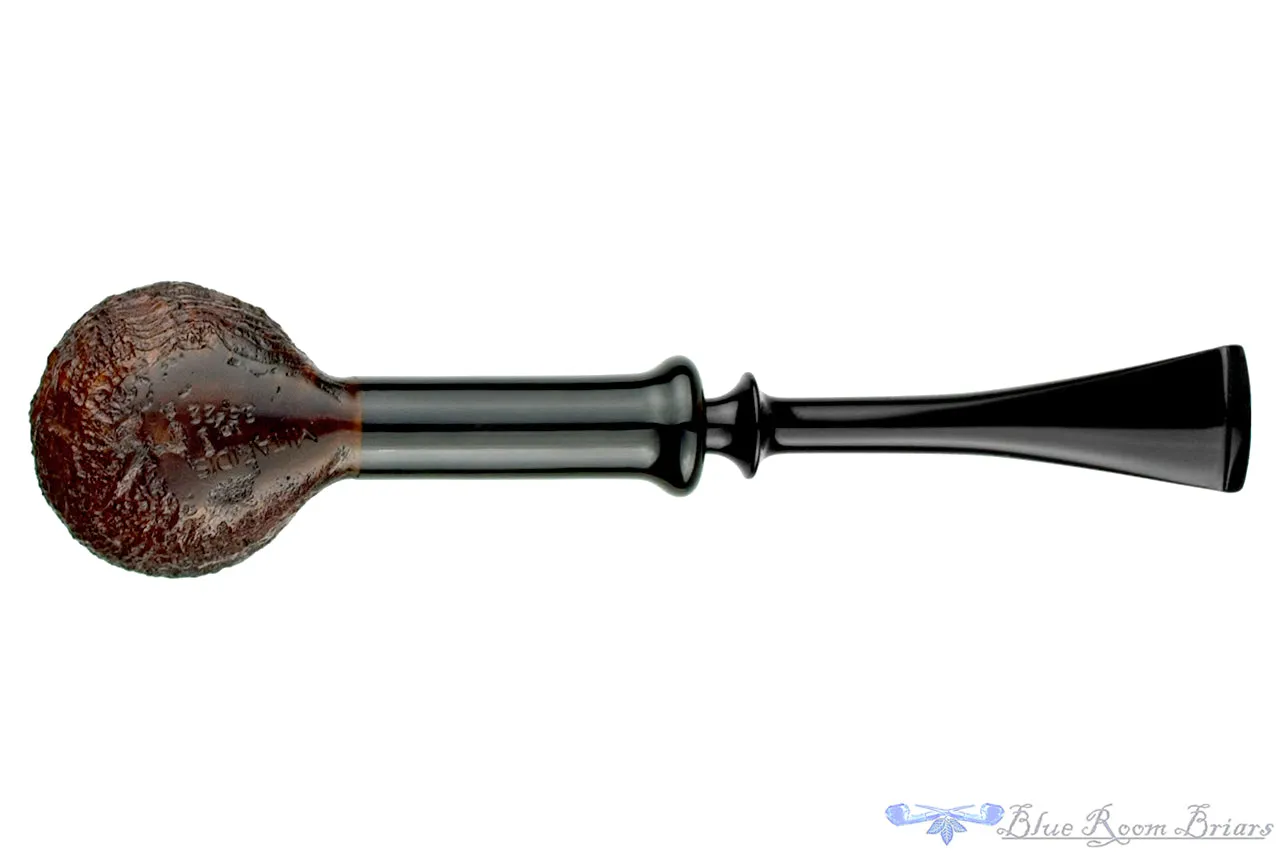 Yorgos Mitakidis Pipe 3522 Sandblast Billiard Sitter with Horn