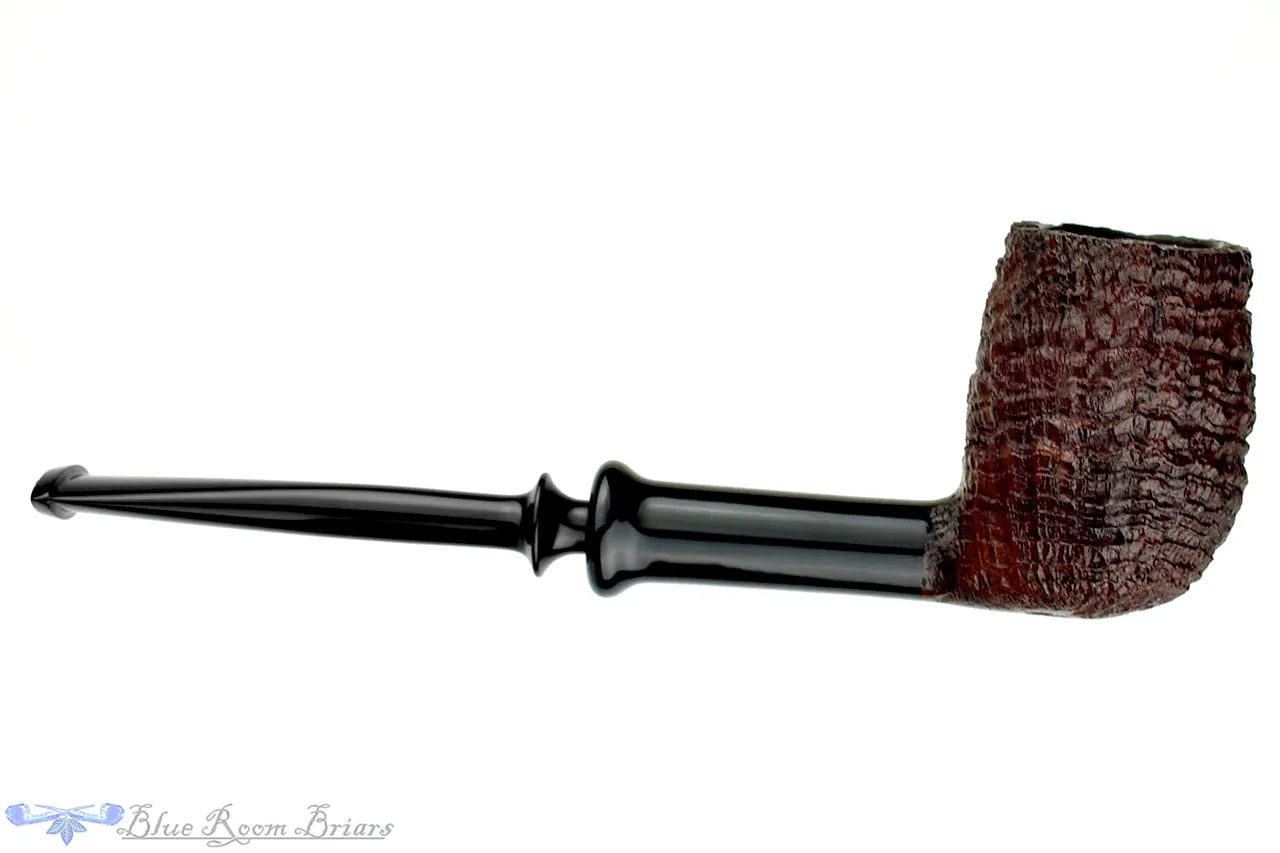 Yorgos Mitakidis Pipe 3522 Sandblast Billiard Sitter with Horn