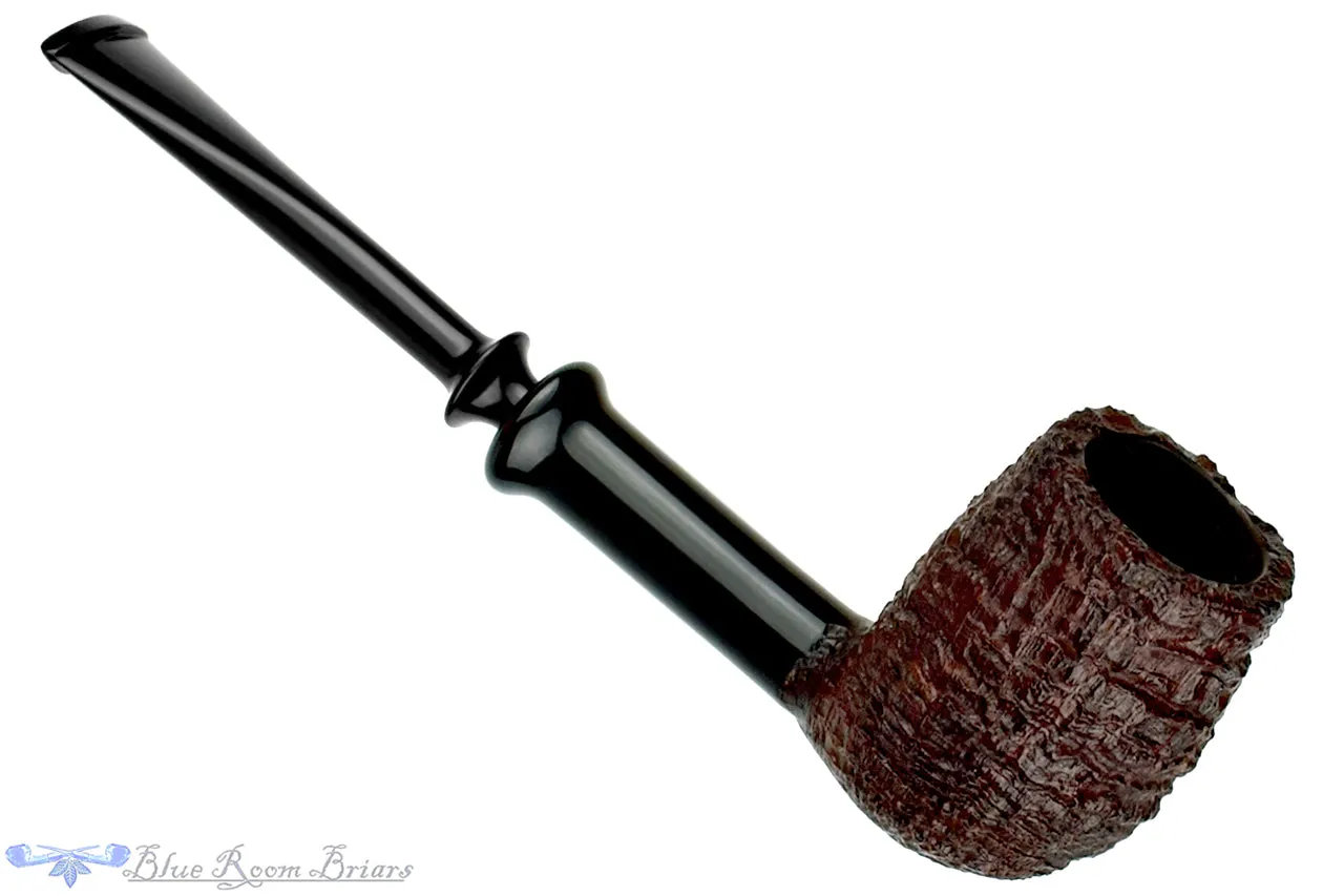 Yorgos Mitakidis Pipe 3522 Sandblast Billiard Sitter with Horn