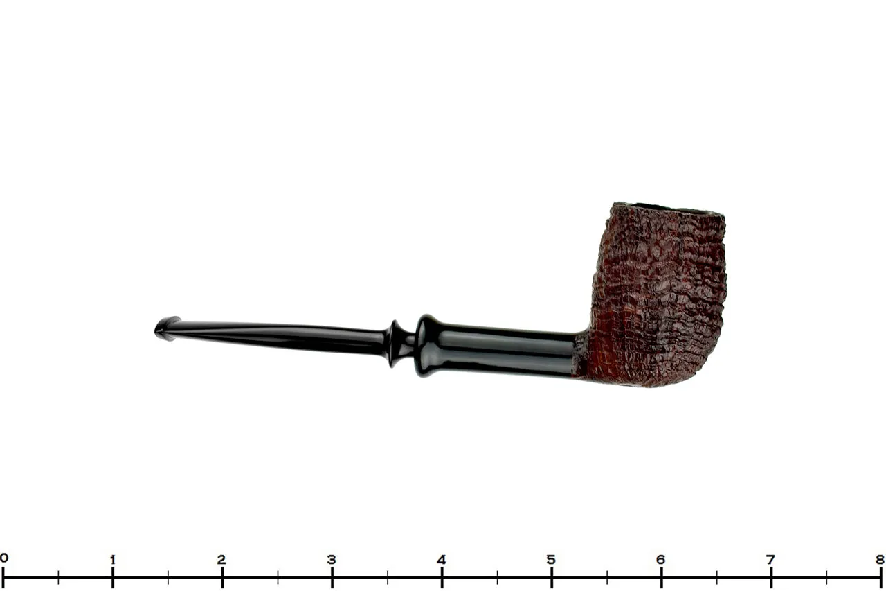 Yorgos Mitakidis Pipe 3522 Sandblast Billiard Sitter with Horn