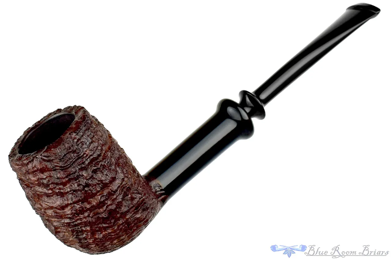 Yorgos Mitakidis Pipe 3522 Sandblast Billiard Sitter with Horn